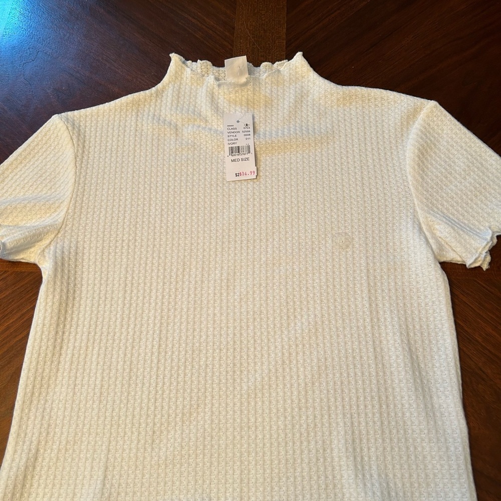 New with tags PacSun mock neck, short sleeve top